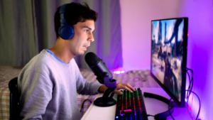 Microfone para jogos